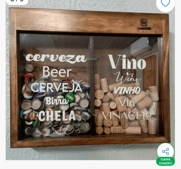 Caja coleccionadora para cerveza y vino