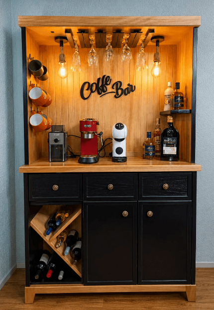 Mueble Coffee Bar iluminado